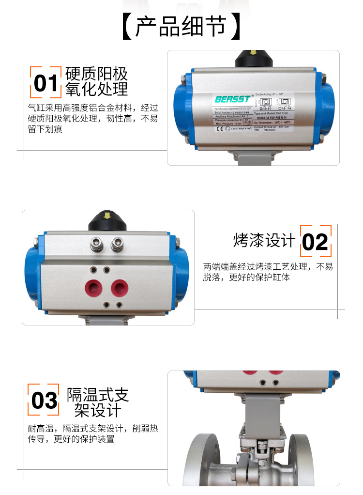 【BERSST】氣動高溫球閥